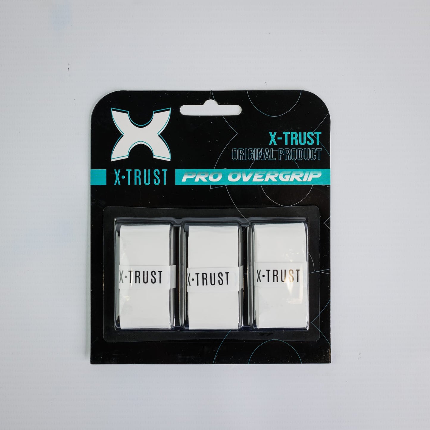 OVERGRIP LISO X-TRUST – BLISTER COM 3 UNIDADES (BRANCO)