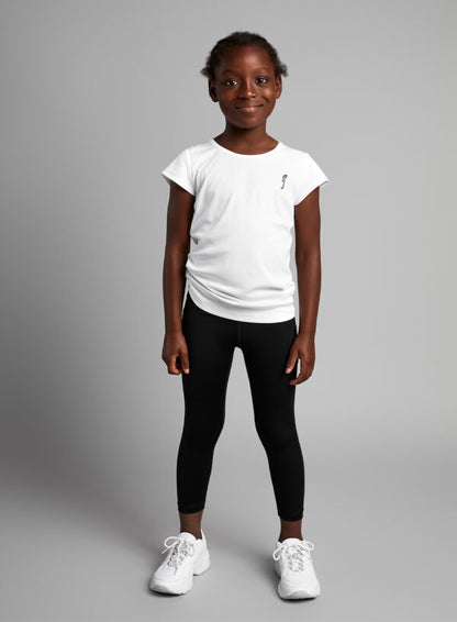 CALÇA LEGGINGS FEMININA INFANTIL - PRETA