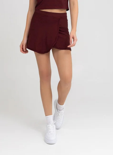 SHORTS SAIA  VERMELHO MESCLA