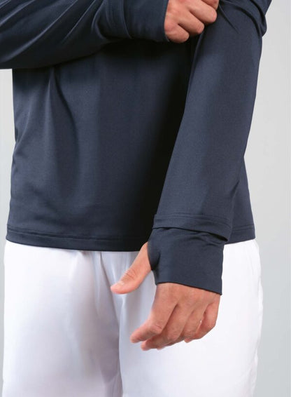 SUETER MASCULINO MANGA LONGA COM ZIPER - AZUL MARINHO